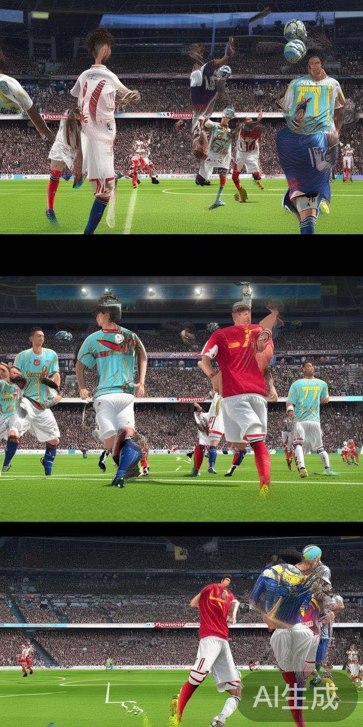 以足球为例，游戏内模仿了真实的比赛裁判规则、球队战